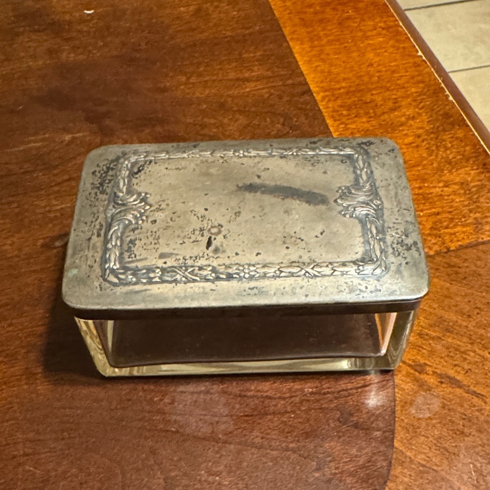 Vintage Silver Vera Lucio Rectangular Box